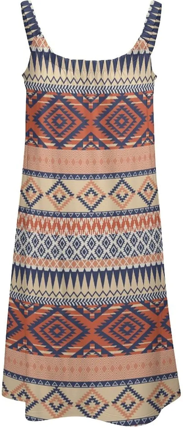 Women's Summer Casual Swing Beach Dresses Sleeveless Beach Cover Ups Swimwear