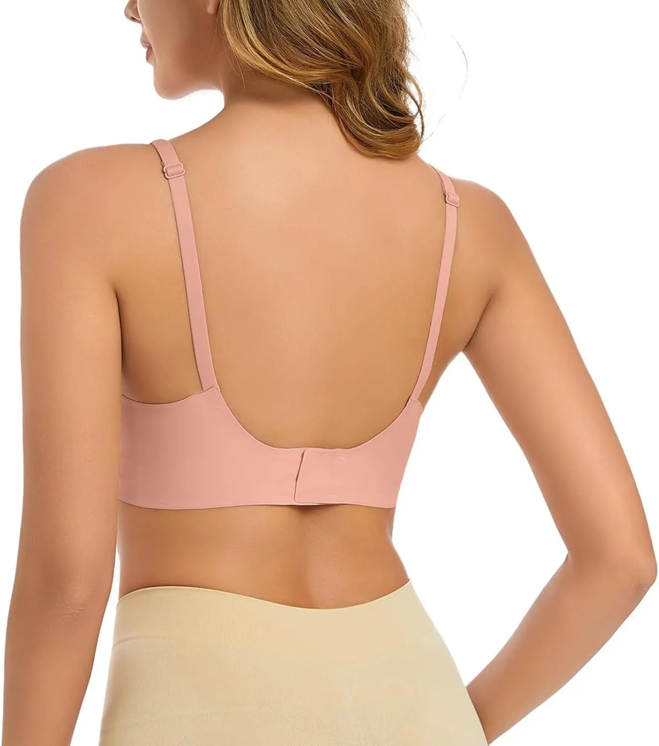 Women's Wirefree Full-Coverage Bras Everyday Seamless Padded Lace Breathable Bra Bralettes