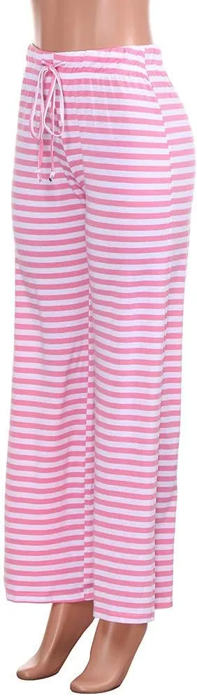 Women's Yoga Pants Leggings Women Striped High Waist Elastic Loose Wide Leg Trousers Dancing Yoga Pants