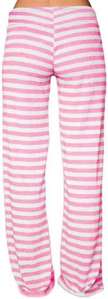 Women's Yoga Pants Leggings Women Striped High Waist Elastic Loose Wide Leg Trousers Dancing Yoga Pants