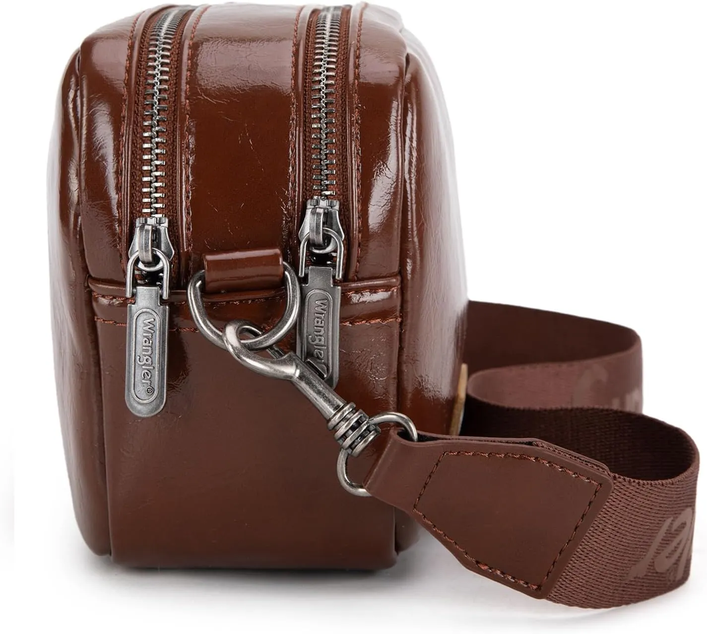 Wrangler Crossbody Bags for Women Shoulder Handbag with Dual Zipper Design