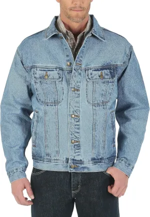 Wrangler Men's Big & Tall Unlined Denim Jacket,Vintage Indigo,X-Large Tall